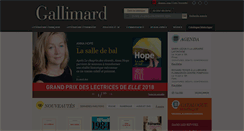 Desktop Screenshot of gallimard.fr